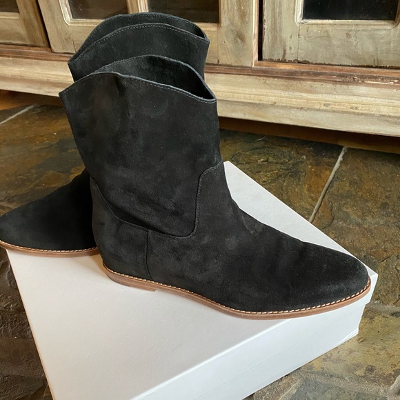 Vince Suede black Sinclair boots 8.5 - Picture 1 of 4